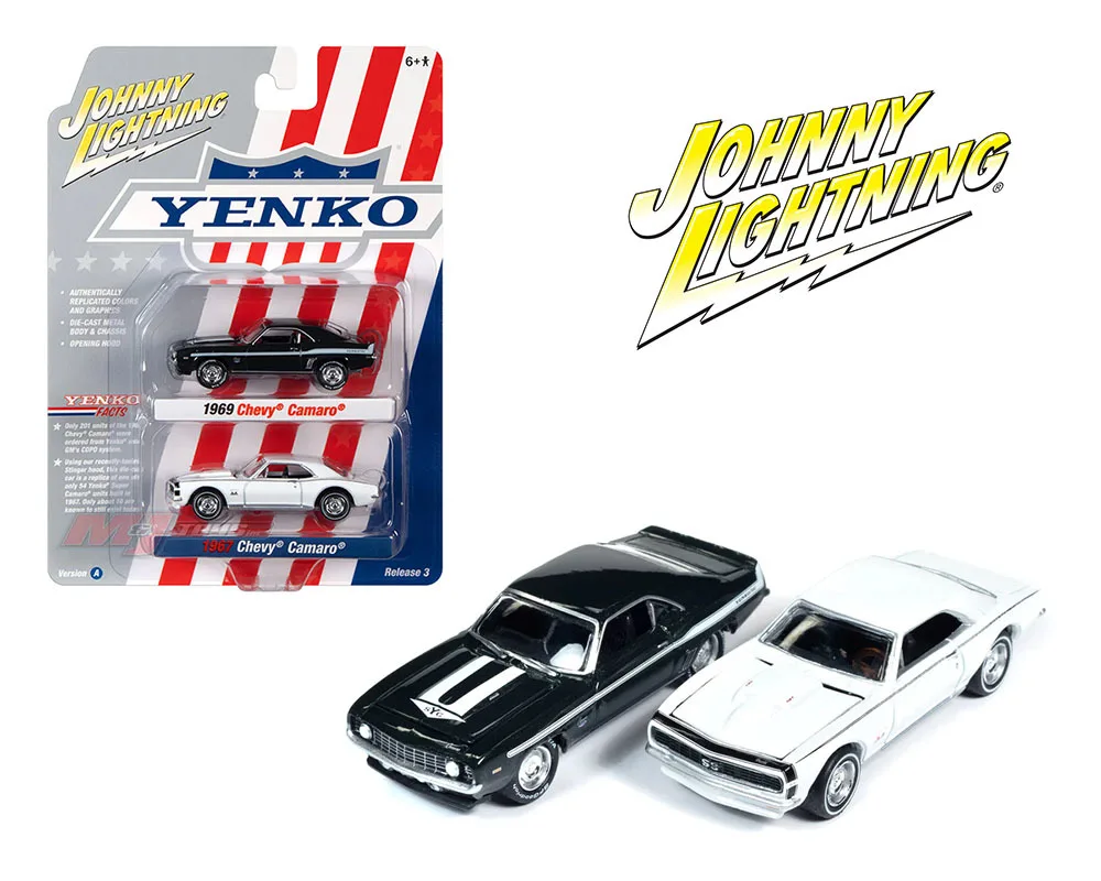 Modelo de carro liga menino Johnny Lightning, Bburago Auto World, veículos Chevrolet Silverado Ford Diecast 1:64, presentes de coleção 1:64