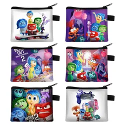 Disney Inside Out 2 Kids Cute Wallet Children Cartoon Printed Coin Purse Boy Anime New Money Bag Girl Kawaii Casual Handbag Gift