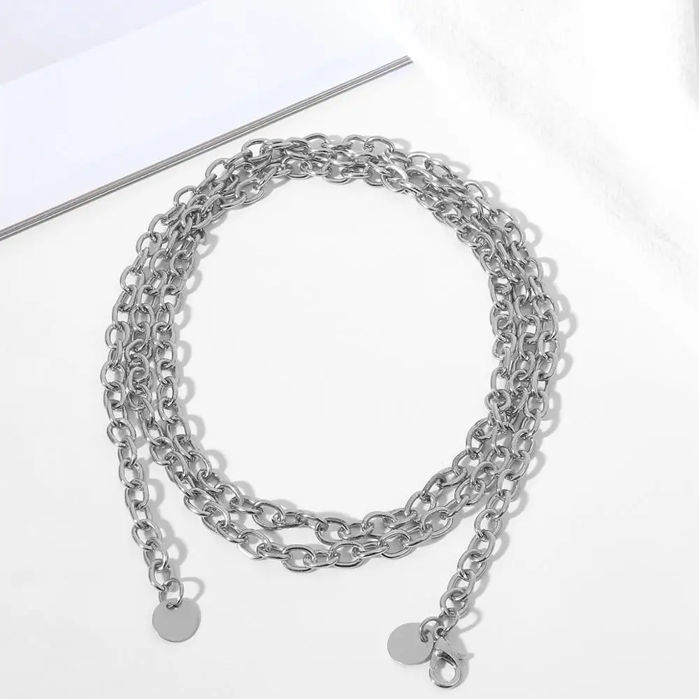 Fashion Women Waist Chain Belts Female Silver Body Mini Metal Dress Gold Belt Woman Sequins Thin Chains Women