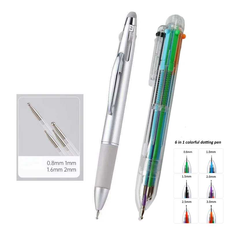

4-in-1 Press Dotting Pen for Nail Art Multi-Head Dotting Tool for Gem Placement Nail Rhinestone Picker Pen