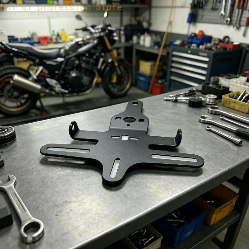 Modellspezifische Motorrad-Kennzeichenhalterung für 250SR 450NK, hintere Plattenhalterung H8WE – Detail 2
