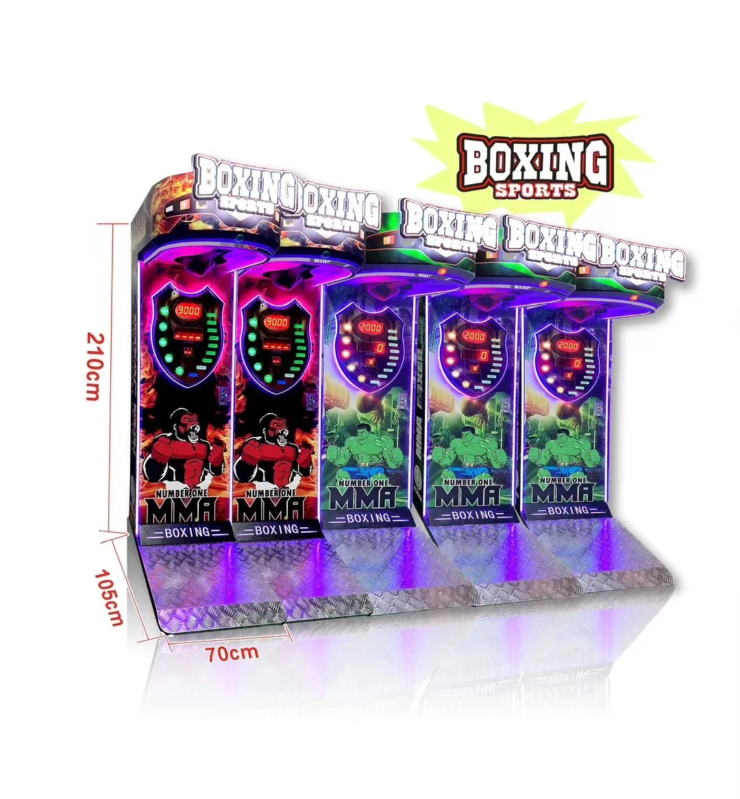 Coin Operated Amusement Boxing Arcade Game Machine Redemption Ticket Machine Big Punch & Boxing Online Model