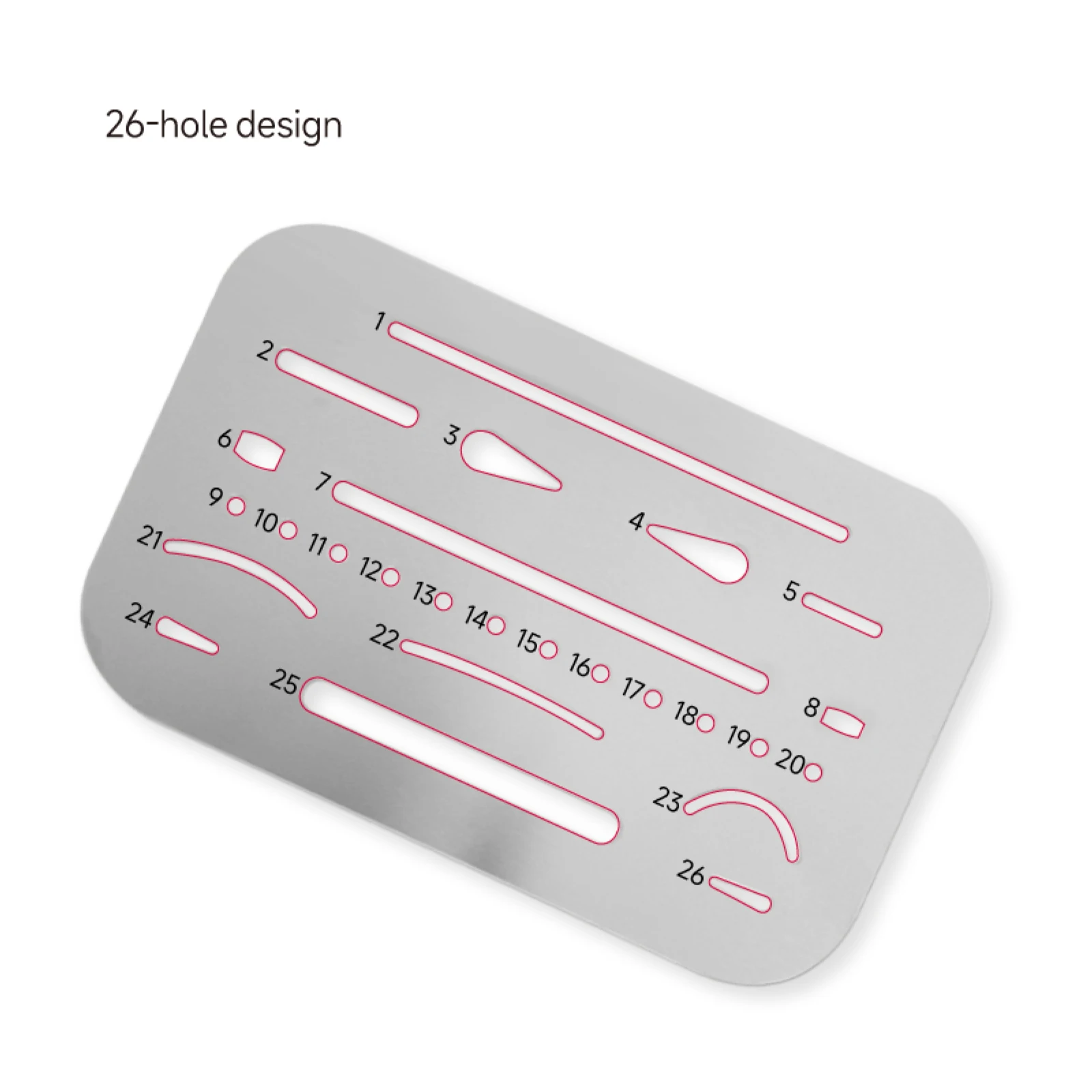 Kearing Erasing Shield for Drawing Craft Drafting Metal Stainless Steel Wipe Pictures Template Tool