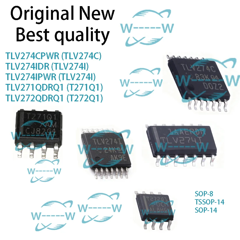 (5-30 PCS) TLV274CPWR TLV274C TLV274IDR TLV274I TLV274IPWR TLV274I TLV271QDRQ1 T271Q1 TLV272QDRQ1 T272Q1 TLV271Q IC CHIP