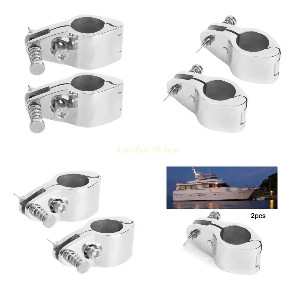 

J0ma 2pcs Quick Release Nevanless Clomps для морских трубок Закрепите верхнюю монтаж Bimini