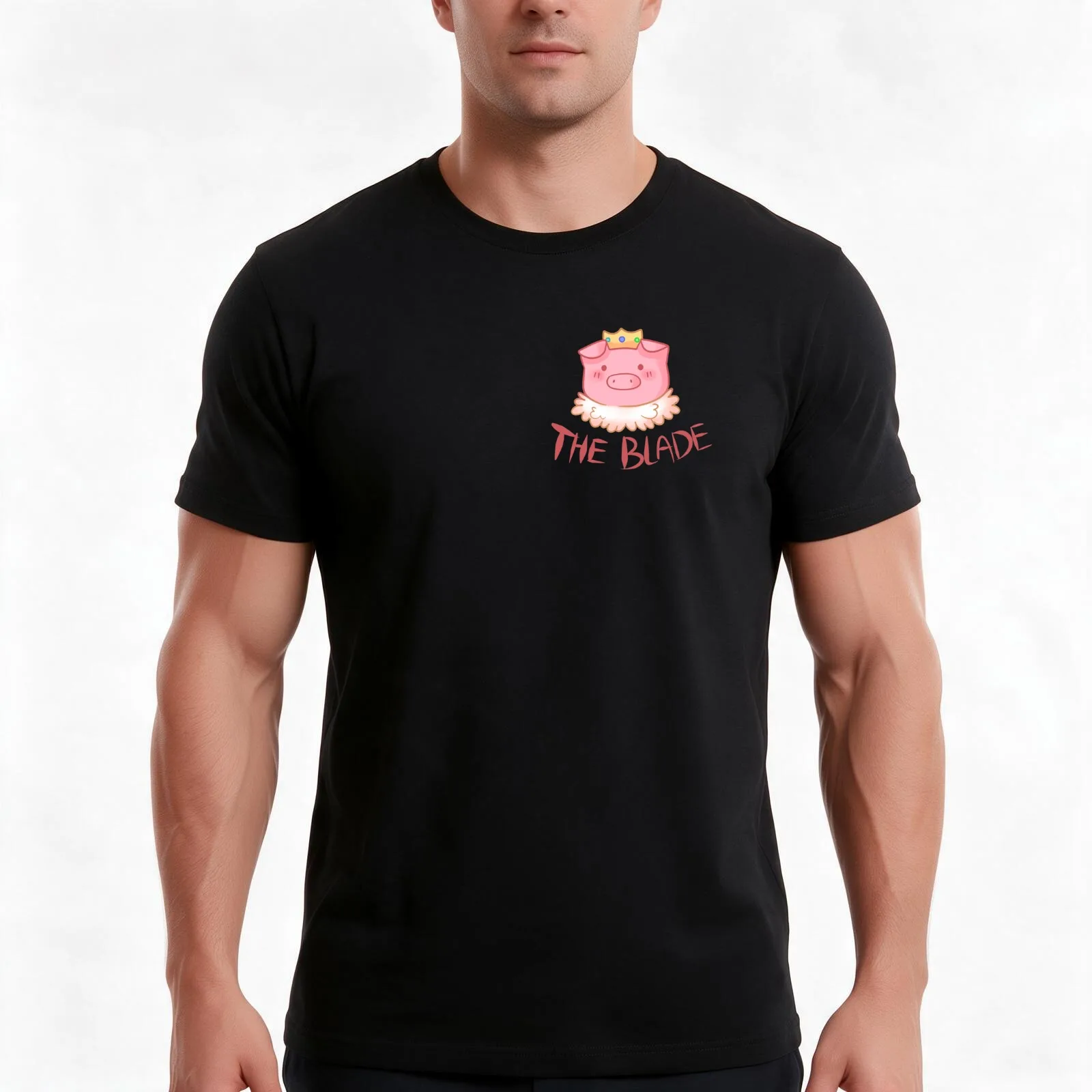Technoblade T-Shirt, Summer Casual Cotton Tee, Oversized Streetwear Tops, Vintage Graphic Print, Loose Fit Short Sleeve