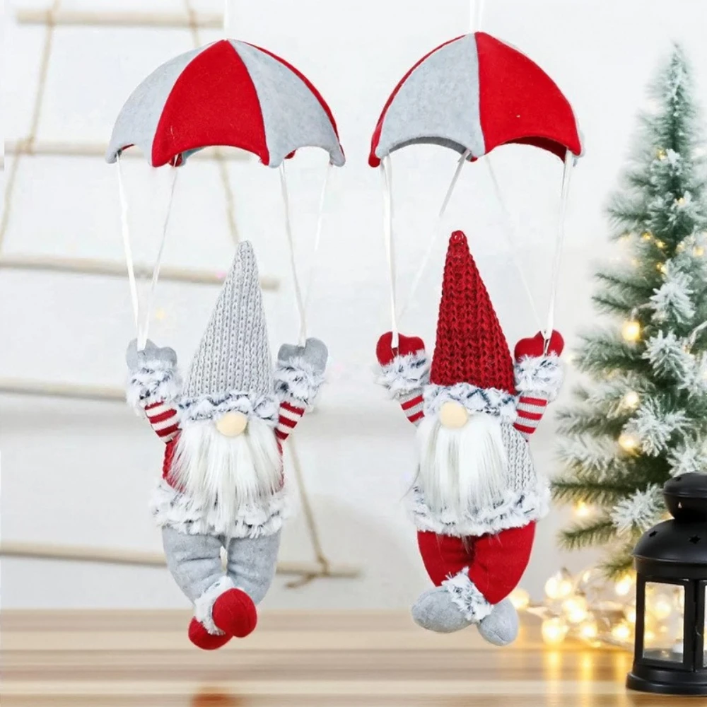 عيد الميلاد القفز بالمظلات رجل قلادة سانتا كلوز دمية الأطفال دمية هدية عيد الميلاد زينة عيد الميلاد لوازم الحفلات المنزلية الحلي #2