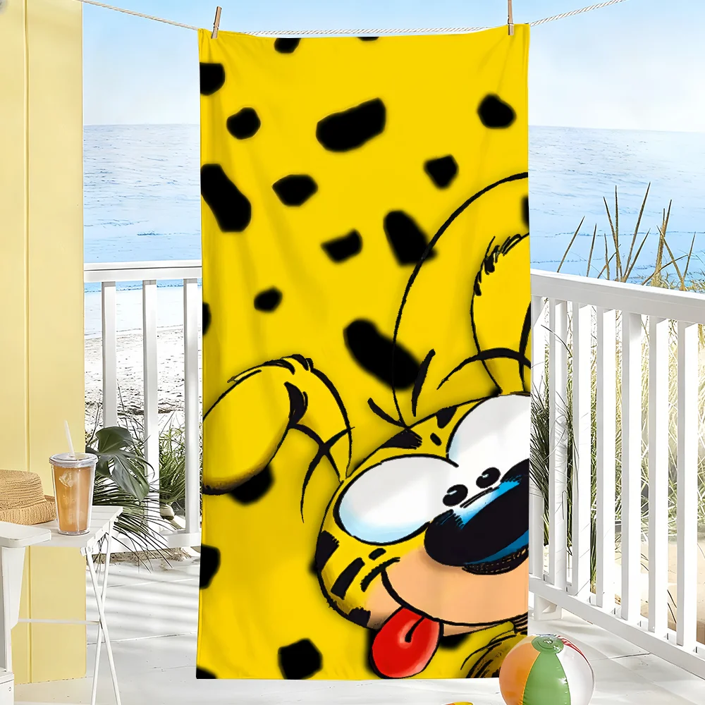 Fun Cute M-Marsupilami Cartoon Towel Soft Pool Gift For Travel Gym Shower Camping Quick Dry Sports Large Beach Towels