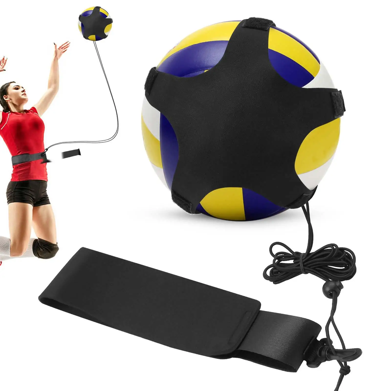 

Volleyball Training Equipment Aid Elastic Cord for Teen Girls & Boys Spiking