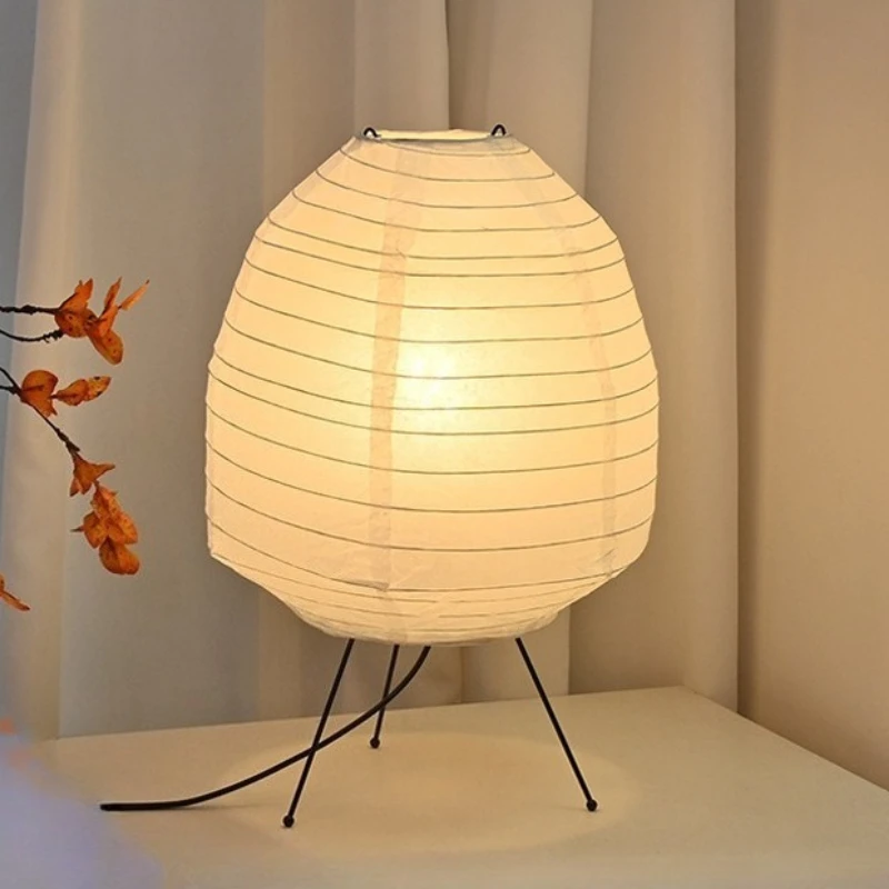 

Minimalist Japanese Noguchi Rice Paper Floor Lamps Teahouse Homestay Living Room Study Bedroom Bedsides Decoration Table Lights