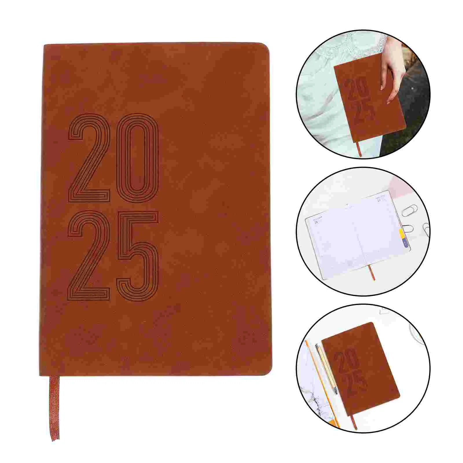 Imagem -06 - Mini Notebook para Escritório Agenda Planejador Planejador Diário Viagens a5 2025