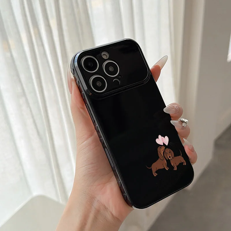Lovers Dachshund Dog Phone Case For Samsung Galaxy S26 S23 S22 S24 S25 Ultra Plus FE A27 A17 A36 A37 A55 A16 A26 A56 Case