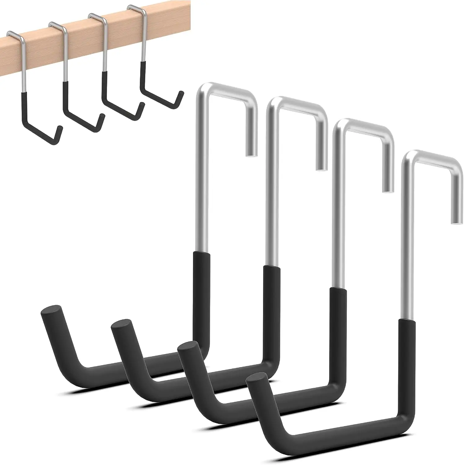 

Rafter Hanger, 4PC, Rafter Hook, Bike Hangers for Garage, Large S Hooks for Hanging Plants, Ladders, Bikes, Ropes