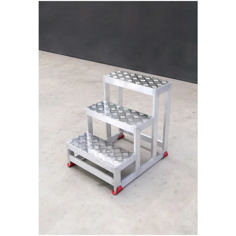 Aluminum alloy thickened ladder step ladder supermarket warehouse factory blanking movable platform stepping stool ladder stool