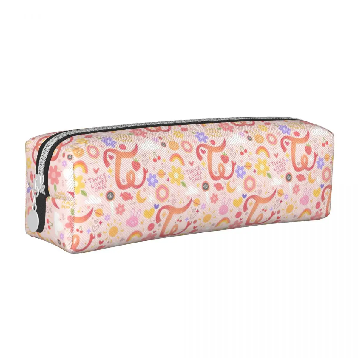 Twice Pattern Pencil Case Fashion Kpop Korean Pen Bags for Student Large Storage Students School Gifts Pencil Pouch