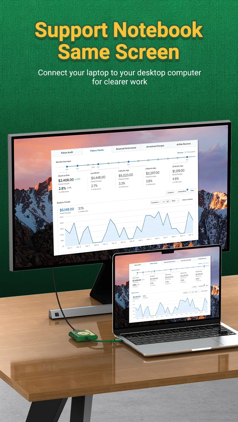 PD100W 3-IN-1-Spieledockingstation für Switch/OLED, unterstützt TV-Docking-Modus, USB-C auf 4K-HDTV-Hub für Steam Deck, Smartphone, iPad und Laptop. – Detail 6