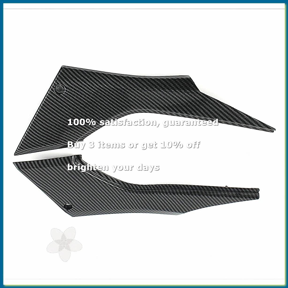 ●Carbon Fiber Pattern Motorcycle Side Seat Fairing Cowl Panel for 300 EX300 2013-2017-ABFB