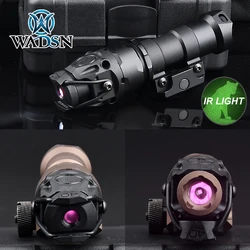WADSN.MEY KIJI K1-10 IR Illuminator Light LED Whitelight Tactical Flashlight For Airsoft Rifle hunting 20mm rail mlok keymod