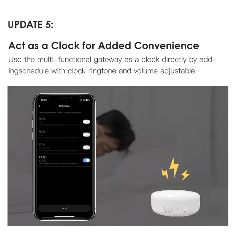 SMARSECUR Multi-mode Smart Gateway ZigBee WiFi Bluetooth Mesh Hub Work with Tuya Smart App Voice Control via Alexa Google Home