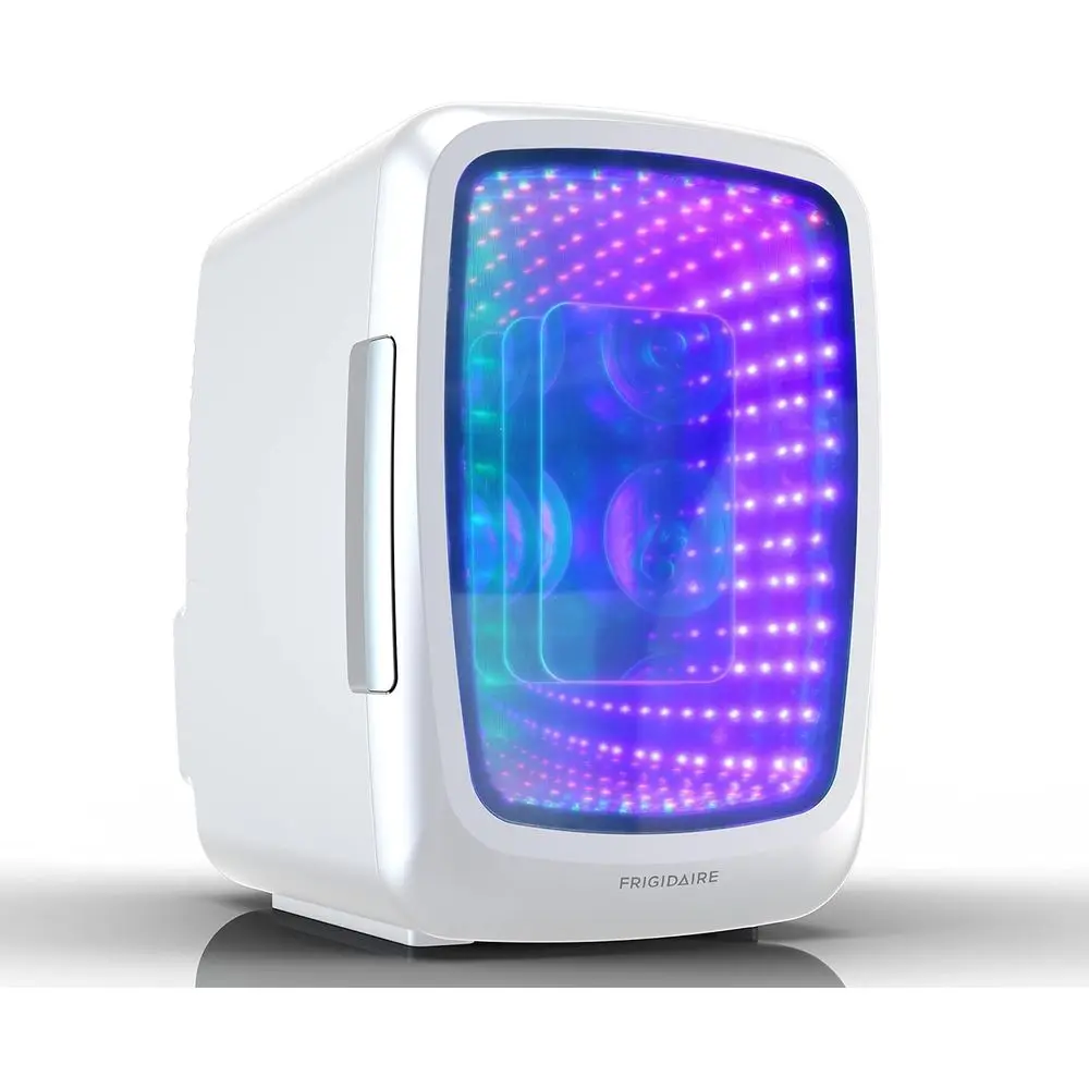 

Мини-холодильник для напитков Light Up, на 6 банок, 4 литра, с большой прозрачной дверцей и светодиодной подсветкой, идеально подходит для игр и дома.