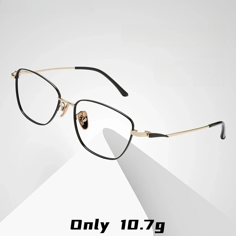 Titanium Alloy Women's Optical Prescription Glasses Myopia Hyperopia Simple Elegant Custom Lenses Frame 8103DY