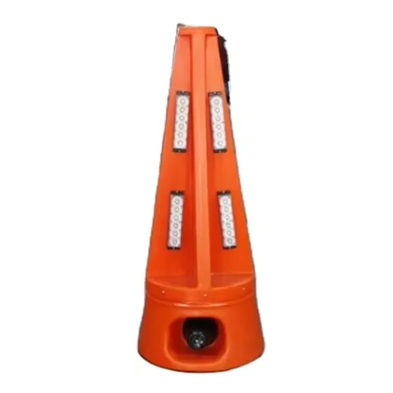 Rechargeable Led Audible and Visual Traffic Cone Alarm Flash Warning Light with Voice Horn