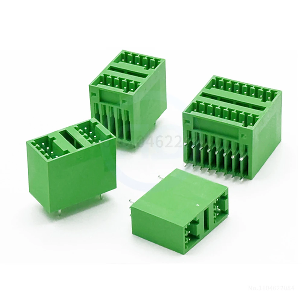 (5 Stück) 2EDGRH 2EDGVH 2,5 mm 2,54 mm Doppelbuchsen-Steckverbinder für Leiterplatten, gerader Stift/rechtwinkliger zweireihiger Block 2-20Pin 15EDGVH 2,54 – Detail 2