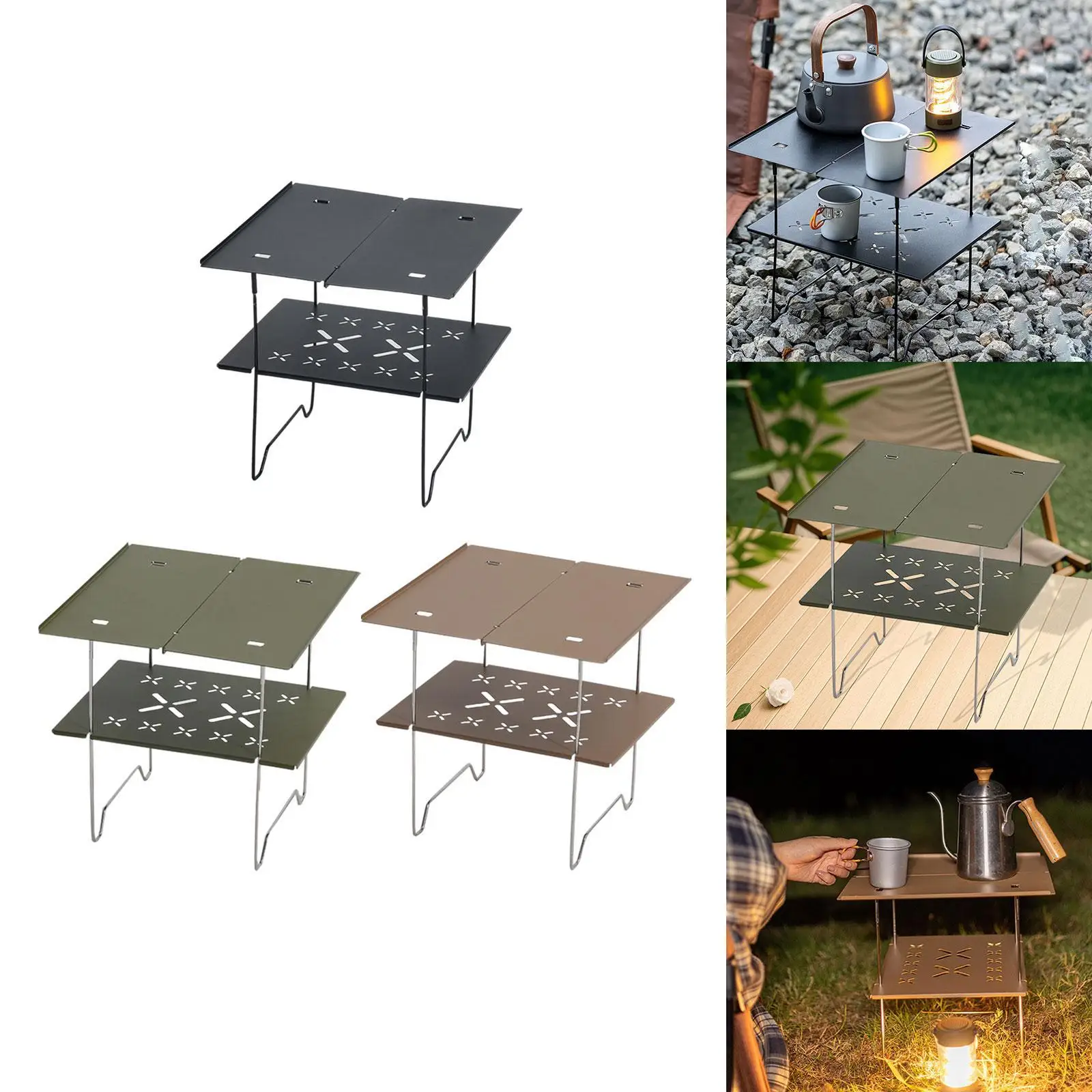 

Портативный походный стол для использования на открытом воздухе, идеально подходит для пеших прогулок и пикников