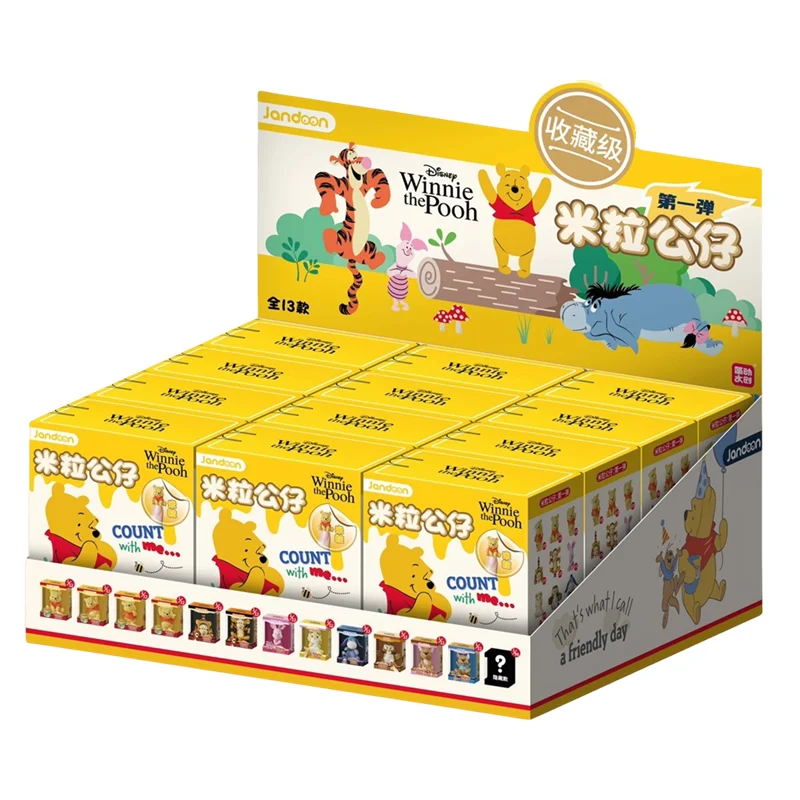 JANDOOM أصدقائي تيجر وبوه الدب الخنزير الصغير Eeyore تيجر عمل الشكل صندوق أعمى الأرز الحبوب دمية أنيمي الكرتون نموذج اللعب هدية #5