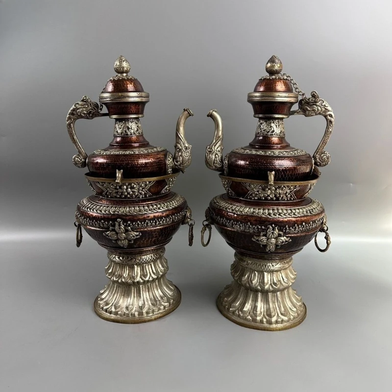Pure copper pot furniture ornaments purely handmade household collection gifts