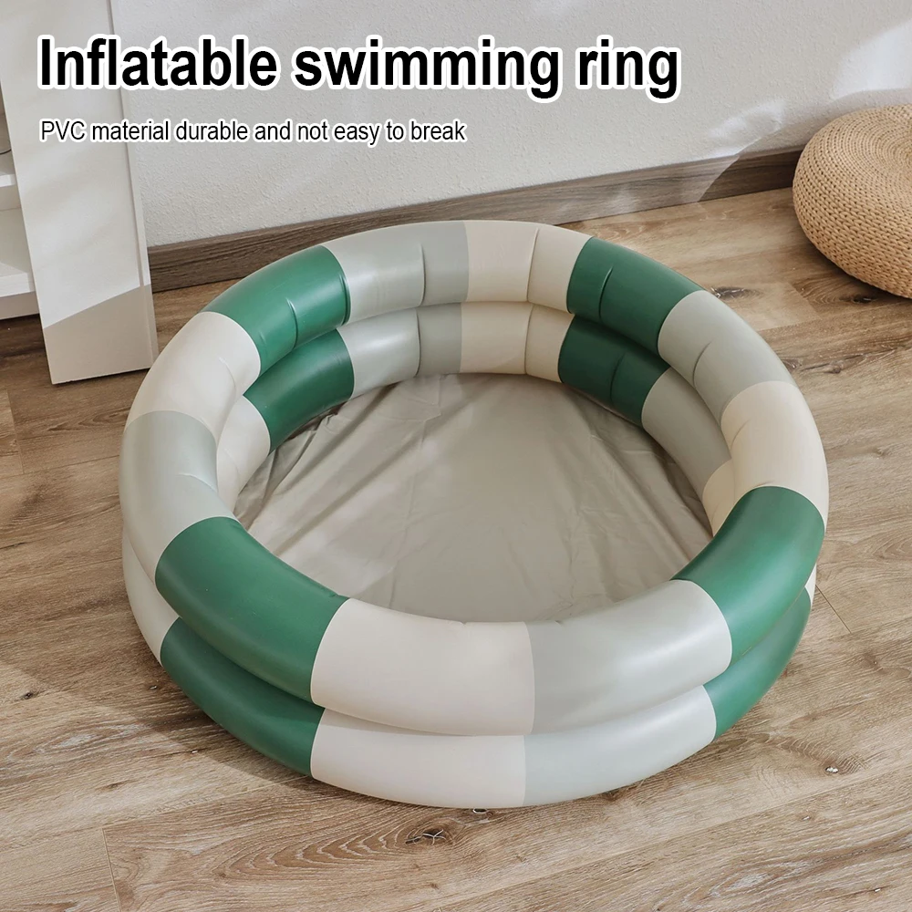 2 Rings Kiddie Pool for Toddler Kids Swimming Pool Inflatable Baby Ball Pit Pool Small Infant Pool