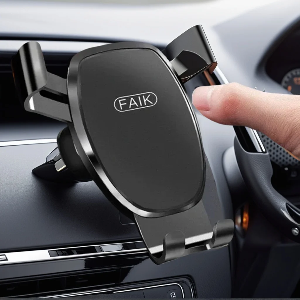 

Mobile Phone Holder - Air Outlet Gravity Induction Car Bracket Triangular Gravity Mirror Mount