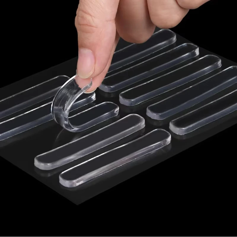 10Pcs Self Adhesive Silicone Clear Bumpers Wall Protector Furniture Refrigerator Door Cabinet Glass Mute Anti-crash Buffer Pad