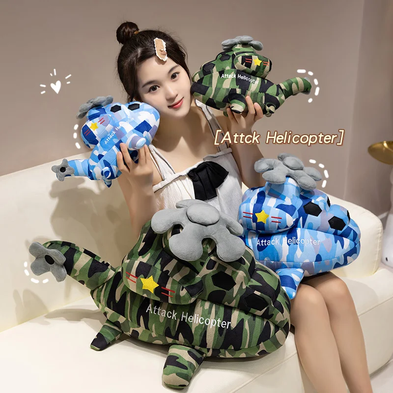 

Cartoon Green/Blue Soft Warcraft War Plane Pillow Stuffed Transportation Instrument Men Gift