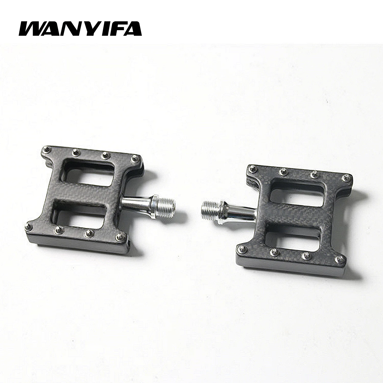 Wanyifa 3k Carbon Fiber Bicycle Pedals  Foot Bicycle Accessories  Bearing Anti-skid Mountain Ultralight Bicycle Pedal