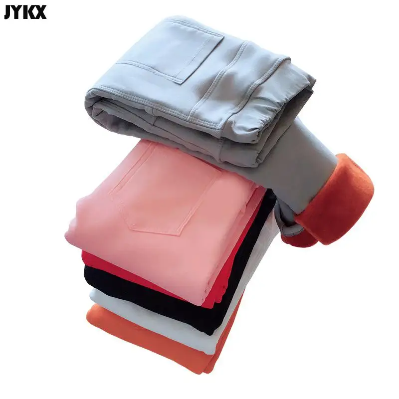 الشتاء الفتيات طماق أفخم الصوف السميك الملابس الدافئة الفتيات السراويل الخريف السراويل الأطفال الساق السراويل #1