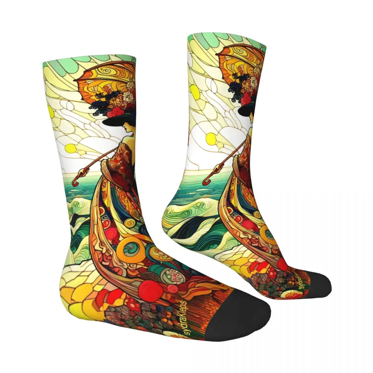 African Culture Sock Printed Man Polyester