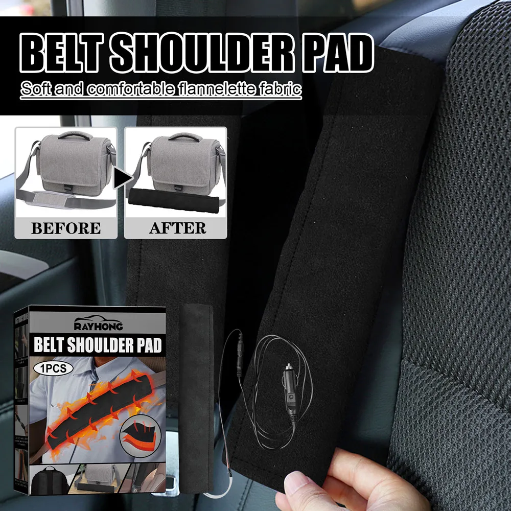 

​Car Seat Belt Heating Shoulder Pad Car Seat Belt Heating Heat Preservation And Wear Resistance Easy To Clean Practical Durable