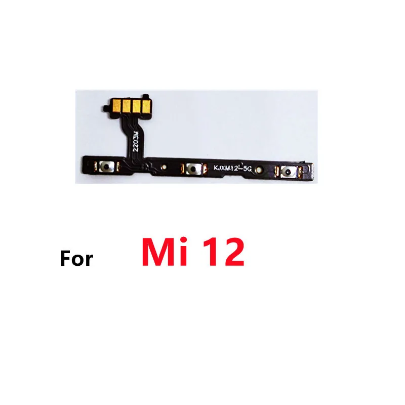 For Xiaomi Mi 12 Lite Ultra Pro 5G Mi12 12Pro Power Volume Button Flex Cable Side Key Switch ON OFF Control Button Repair Parts