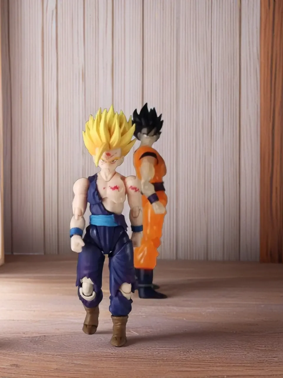 Dragon Ball Shf Father And Son Gohan Goku Action Figure Demoniacal Fit Anime Statue Collection Model Doll Kid Toy Birthday Gift