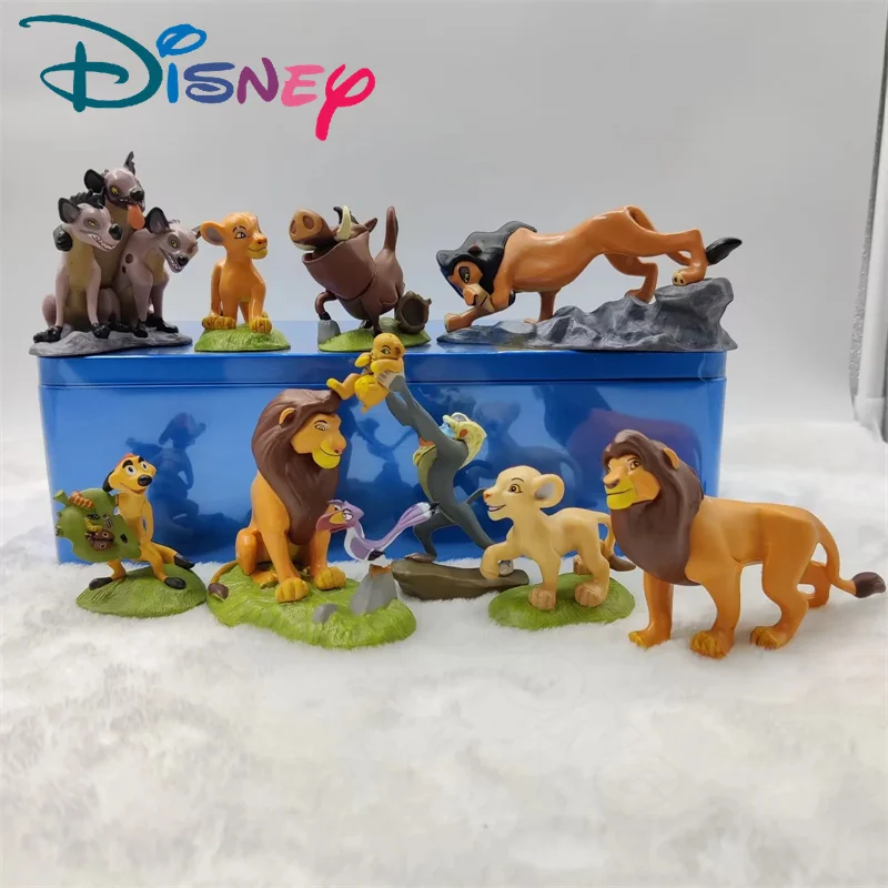 9 teile/satz disney der löwe könig figuren simba mufasa nala hyenas timon pumbaa sarabi sarafina narbe pvc action figur puppen spielzeug