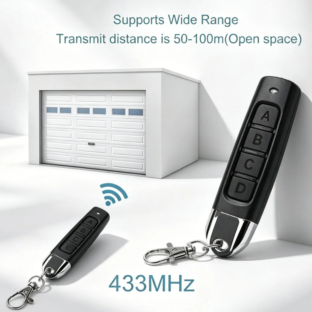 433MHz Copy Remote Control Compatible Fixed Code Universal Door Gate Alarm Farm Entrance Remote Cloner Tool