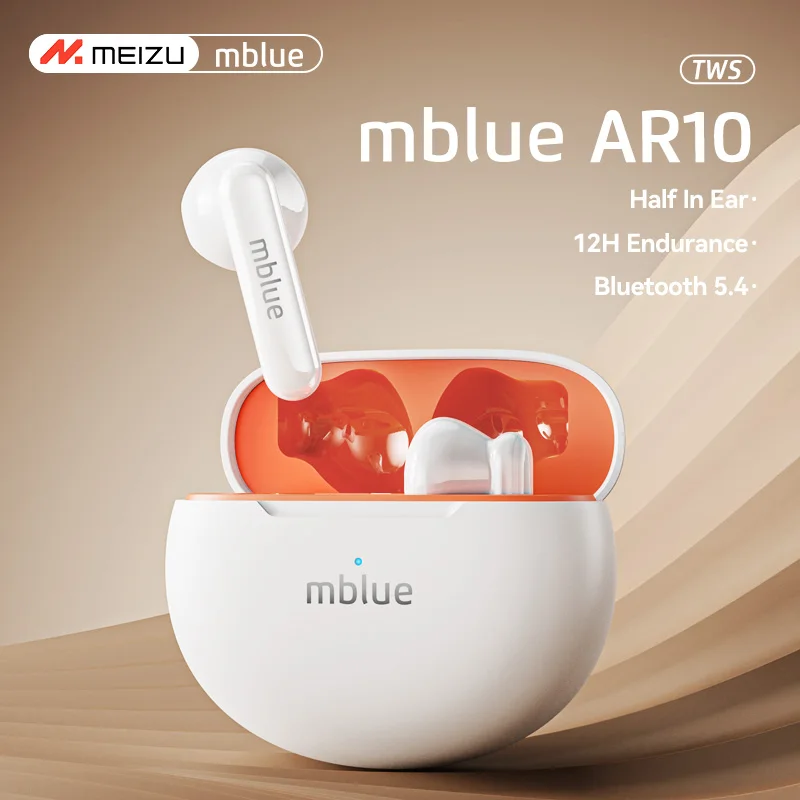 Original MEIZU mblue AR10 Wireless Earbuds HiFi Music Earphones Headphones Sports Waterproof Headset With Mic Earbuds New