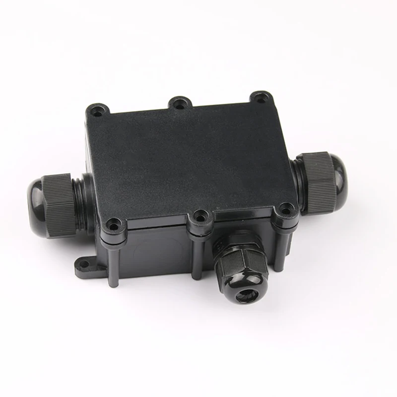 

1PC 3 Way Junction Box IP68 Outdoor Waterproof Electrical Cable Wire Connector Junction Box With Terminal 450V