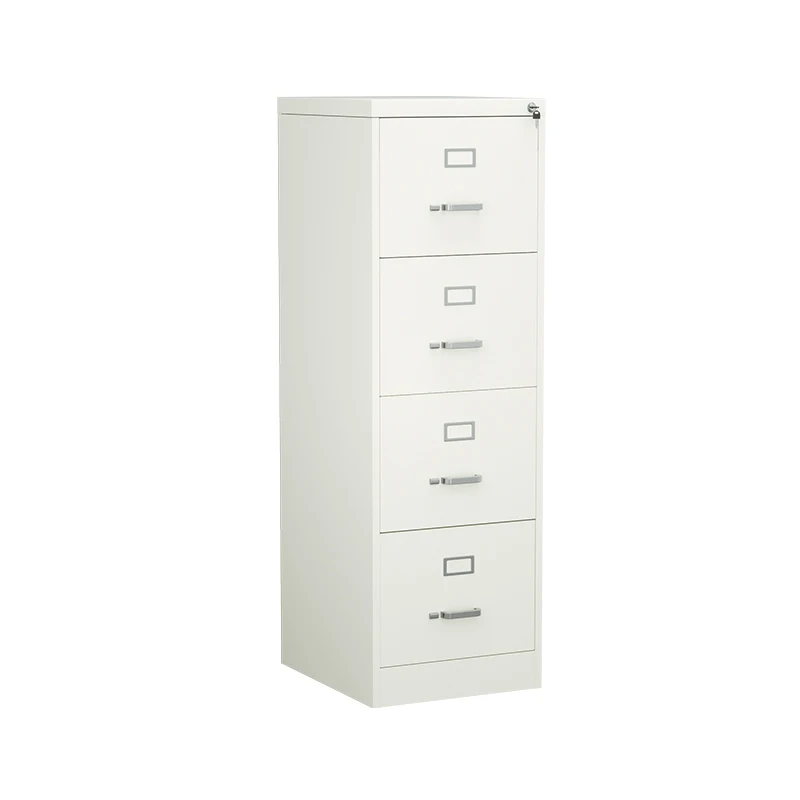 ！@Modern Metal Office 4-Drawer Lockable Eco-Friendly Filing Cabinet with Durable Construction for Workshop and Office Building