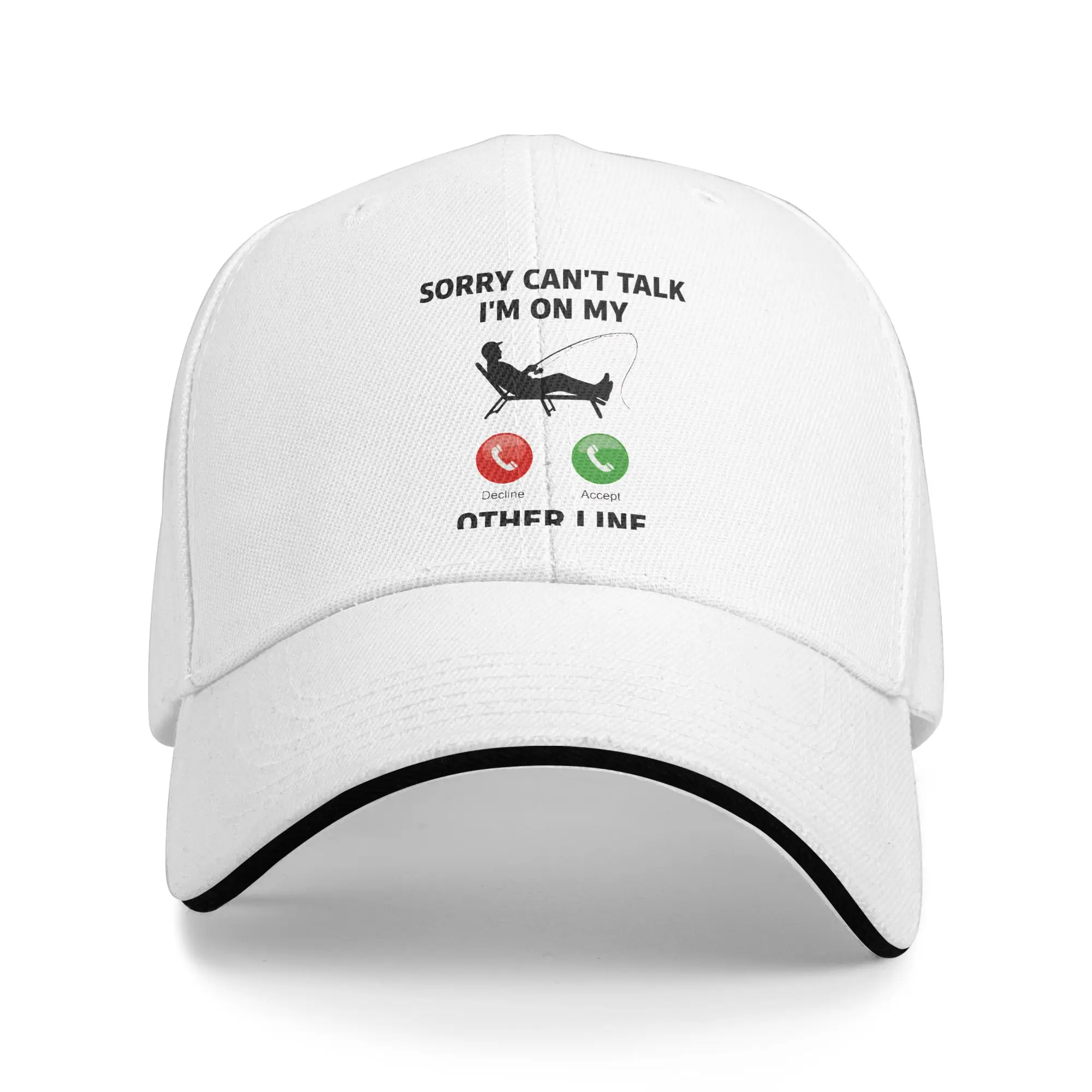 Summer Casual Baseball Cap Sorry Can't Talk I'm On My Other Line Hiking Fishing Trucker Hat  Fashion Baseball Caps