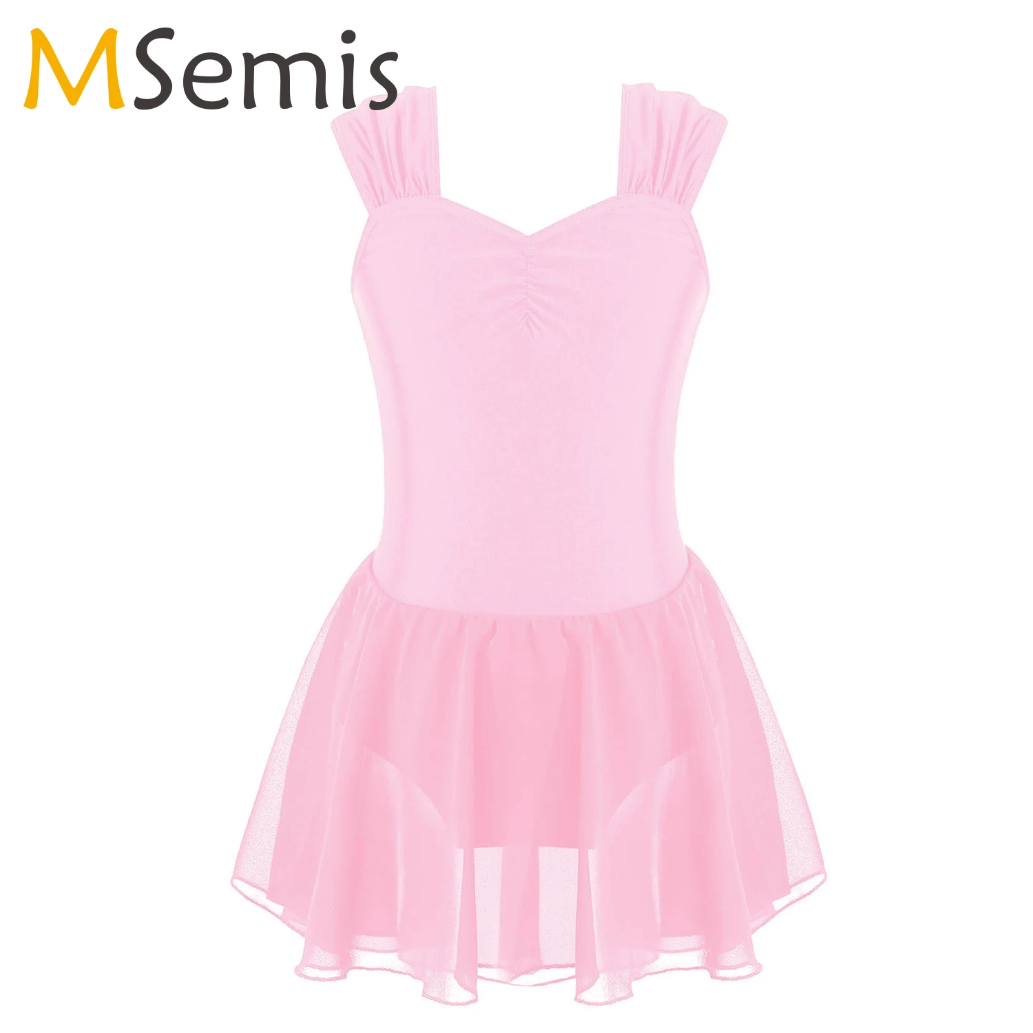 Girls Ballet Dance Wear Dress for Kids Ballet Tutu Skirt Children Gymnastics Leotard Costume Kids Figure Ice Skating Dress