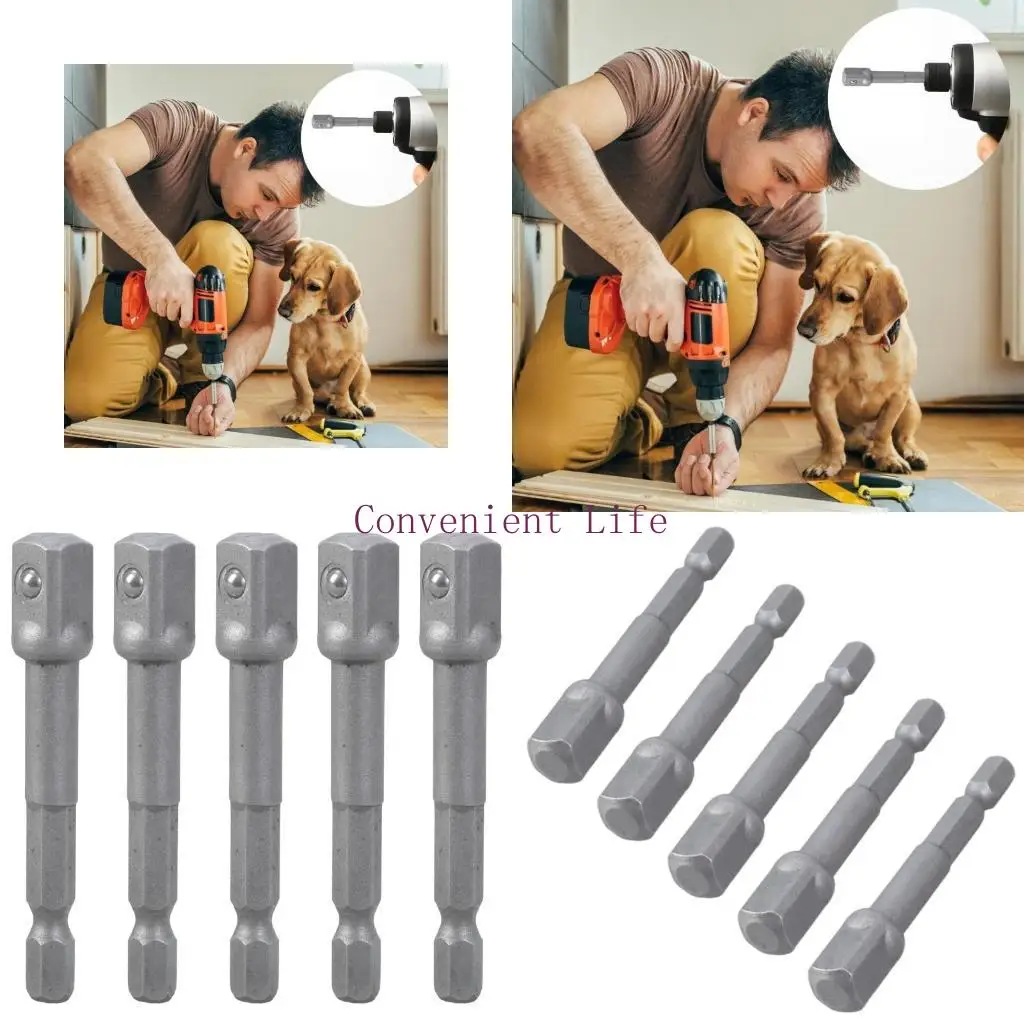 

L1EE 5PCS 1/4INCH ADAPTER ADAPTER SHANK DRILE BIT Удлинитель