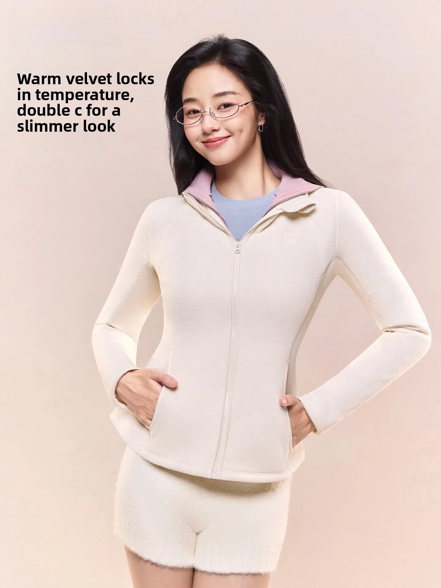 

SIINSIIN Women's Fce Lined Thiened Outdoor Casual Windproof Warm Coat Zipper ket Regular Fit Polyester Nylon Cosit...