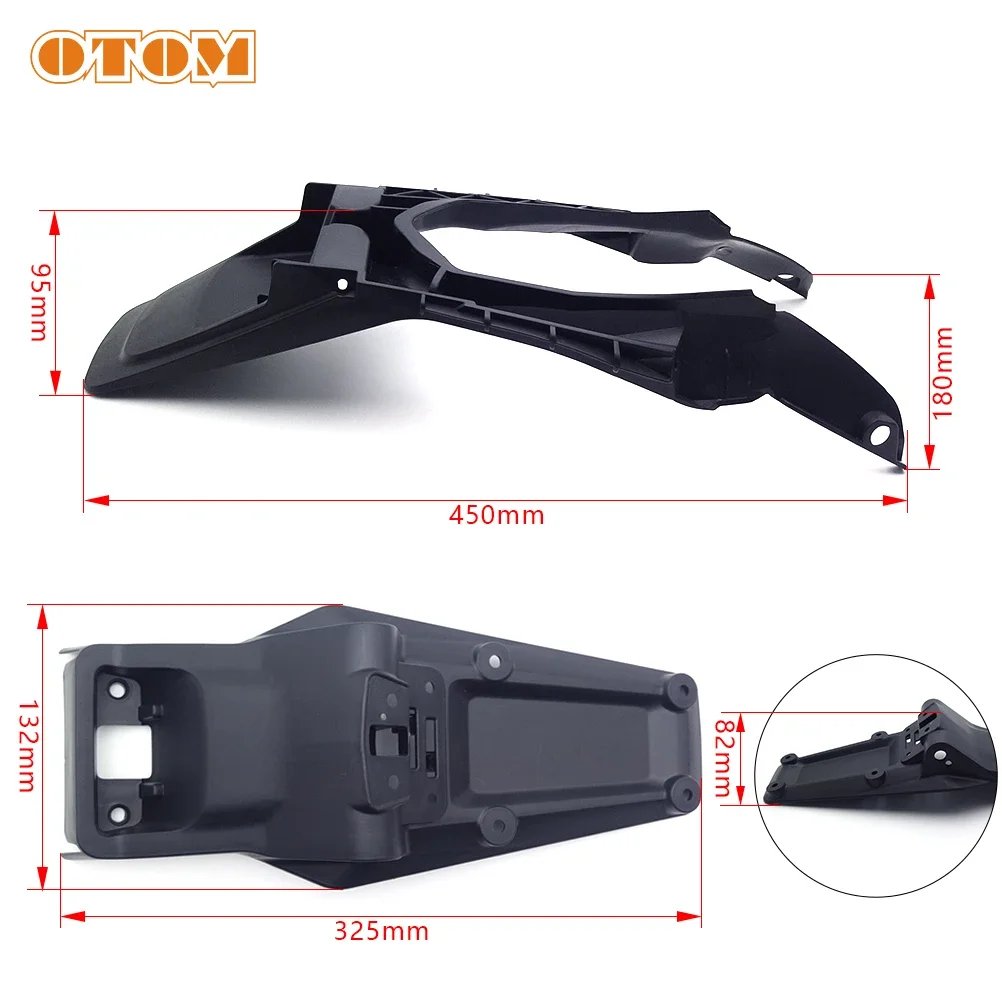 OTOM 19-21 Motorcycle Rear Fender Tail Light 12V LED Taillight Brake Stop License Plate Lamp For HUSQVARNA FE TE 150 250 450